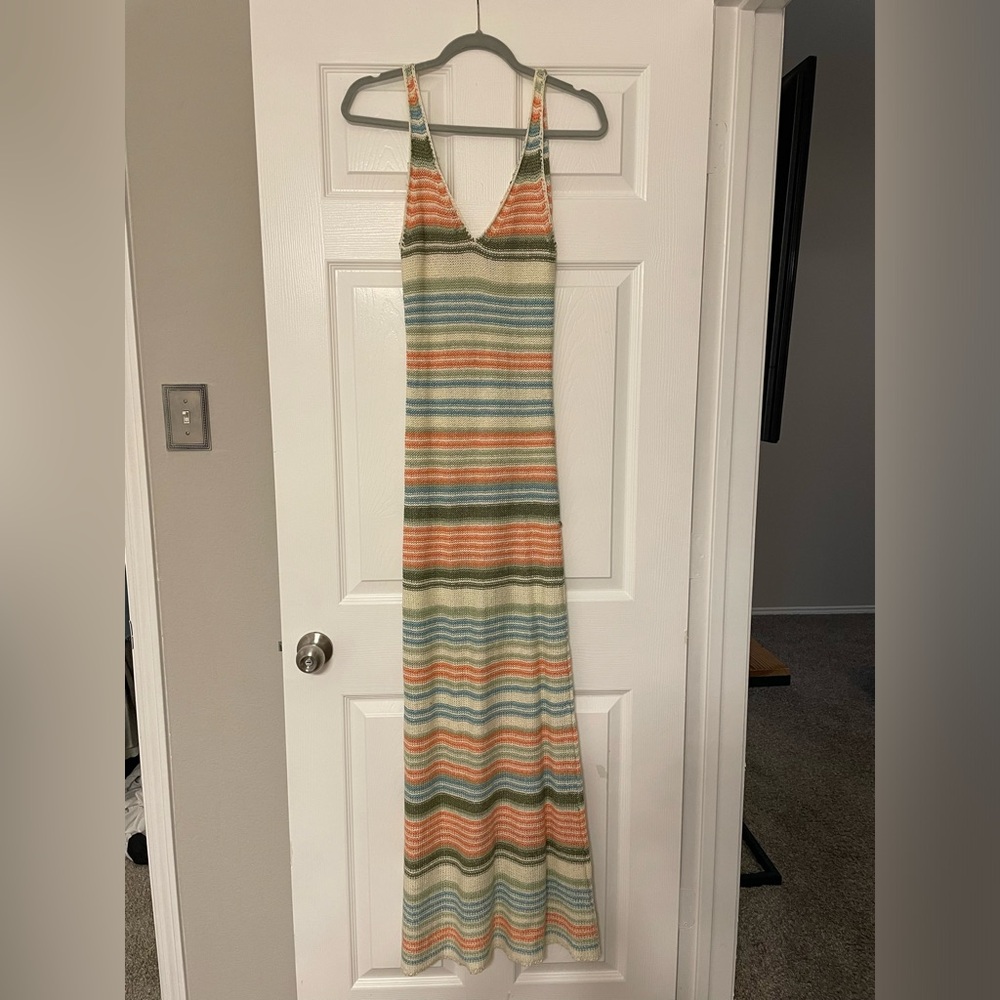 Colorful knit maxi dress - Size M